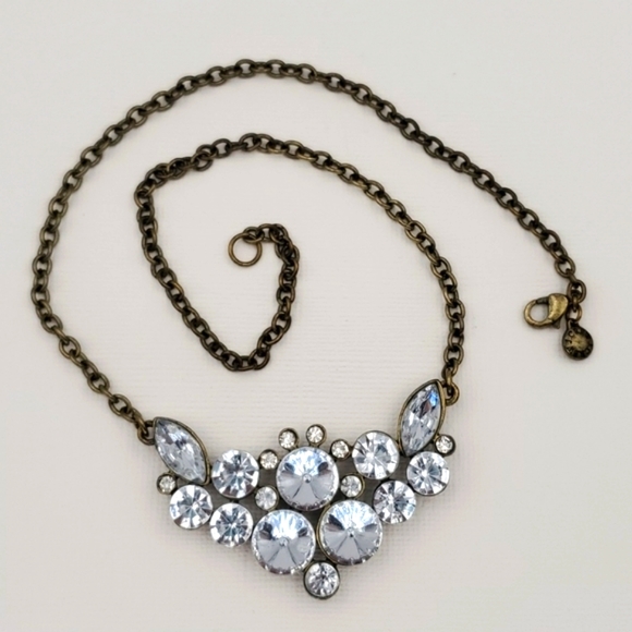 J. Crew Clear Rhinestone Necklace - Picture 3 of 8